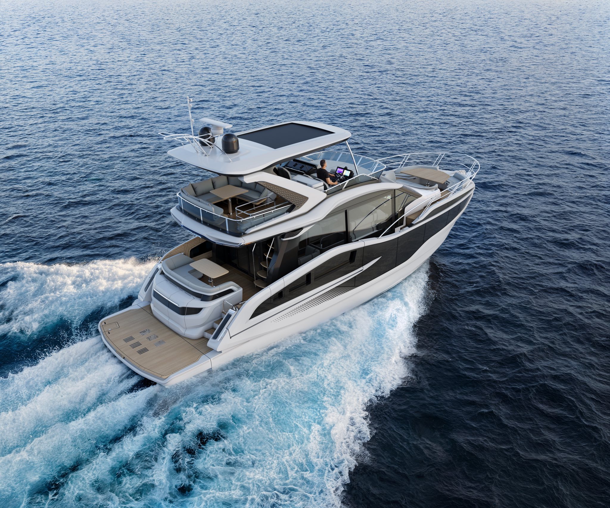 Galeon 520 FLY – Next-Generation Flybridge Render